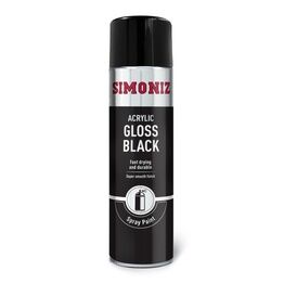 Simoniz SIMP15D Spray Paint - Gloss Black (Aerosol)