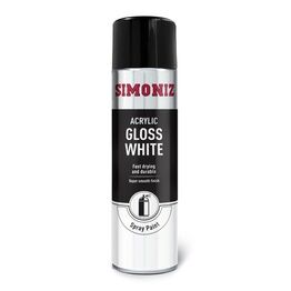 Simoniz SIMP18D Spray Paint - Gloss White (Aerosol)