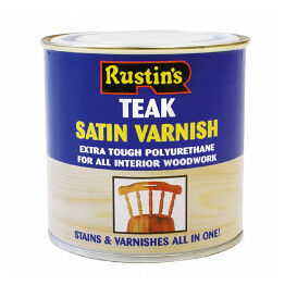 Rustins Polyurethane Satin Varnish 250ml