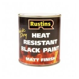 Rustins Heat Resistant Paint Black