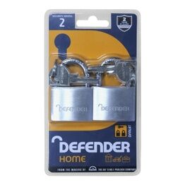 Defender DFAL4T Aluminium Padlock Twin Pack