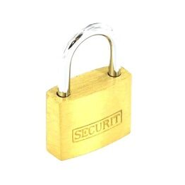 Securit Brass Padlock with 3 Keys