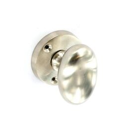 Securit S2870 Brushed Nickel Oval Mortice Knobs (Pair)