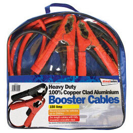 Streetwize SWBC12 Aluminium Booster Cable with Insulated Crocodile Clips