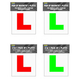 Streetwize SWLP5 Magnetic L Plate -Pair
