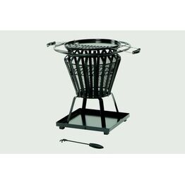 Lifestyle LFS703 Signa Steel Basket With Fire Pit BBQ
