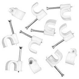 Securlec Cable Clips Round Pack of 40