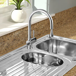 SP SPT210A Drake Pull Out Mono Mixer Sink Tap