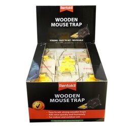 Rentokil PLW01 Wooden Mouse Trap