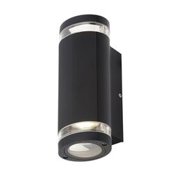 Zinc ZN-35594-BLK Helix 2 LED Aluminium GU10 Up/Down Wall Light