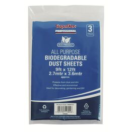 SupaDec SDE9123 Bio-Degradable Dust Sheet Triple Pack