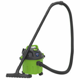 Sealey PC102HV Vacuum Cleaner Wet & Dry 10ltr 1000W/230V - Hi-Vis Green