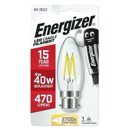 Energizer S9029 Filament LED 470lm B22 Warm White BC