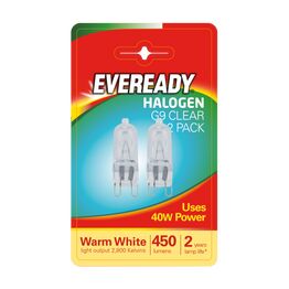 Eveready S819 G9 Capsule Clear BL2 40W