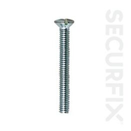 Securfix Trade Pack T10660 Switch Plate Screw M3.5X30 Zinc Plated