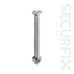 Securfix Trade Pack T10804 Csk Machine Screw Zinc Plated M4X25mm