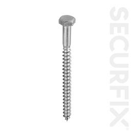 Securfix Trade Pack T11295 Coach Screw DIN571 Zinc Plated M8 x 70mm