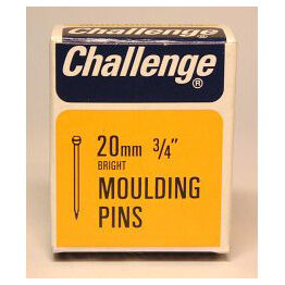Challenge 11004 Moulding Pins (Veneer Pins) - Bright Steel (Box Pack)