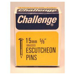Challenge 11410 Escutcheon Pins - Brass Plated (Box Pack)