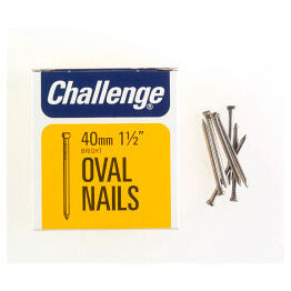 Challenge Oval Wire Nails - Bright Steel (Box Pack)