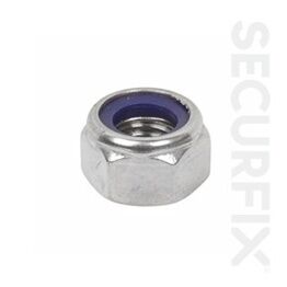 Securfix Trade Pack T10461 Nylon Locking Nut Zinc Plated M5