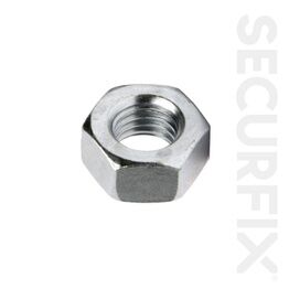 Securfix Trade Pack T10477 Hexagon Nuts Zinc Plated M6