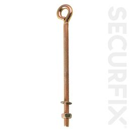 Securfix Trade Pack T11138 Eye Bolt Zinc Plated M8X150mm