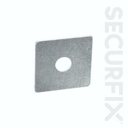 Securfix Trade Pack T10500 Square Washer Zinc Plated 50X50mm