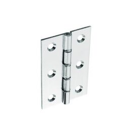 Securit Chrome Plated D.S.W. Brass Hinges (Pair)