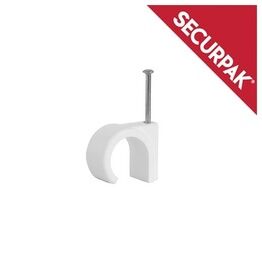 Securpak SP10632 Round Bell Wire Cable Clips Pack 40