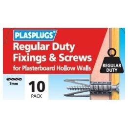 Plasplugs HWRS010 Regular Duty Fixings & Screws