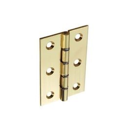 Securit Polished D.S.W. Brass Hinges (Pair)