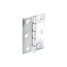 Securit Steel Butt Hinges Polished Chrome Plated (Pair)