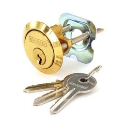 Securit S1750 Polished Brass Spare Cylinder with 3 Keys