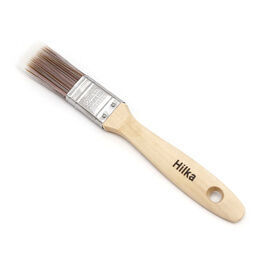 Hilka 1" Wooden Synthetic Bristle Paint Brushes