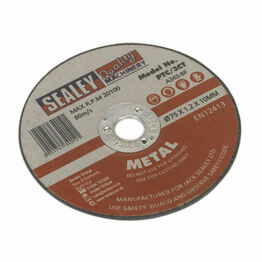 Sealey PTC/3CT Cutting Disc &#8709;75 x 1.2mm 10mm Bore