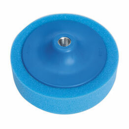 Sealey PTC/CH/5/8-B Buffing & Polishing Foam Head &#8709;150 x 50mm 5/8"UNC Blue/Medium