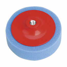Sealey PTC/CH/M14-B Buffing & Polishing Foam Head &#8709;150 x 50mm M14 x 2mm Blue/Medium