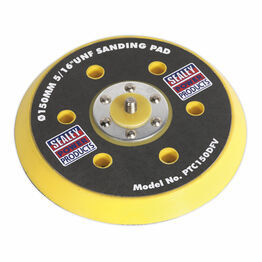 Sealey PTC150DFV DA Dust-Free Backing Pad for Hook & Loop Discs &#8709;145mm 5/16"UNF