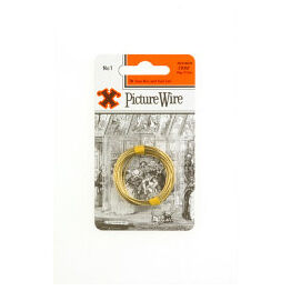 X Brass Picture Wire (Blister Pack)