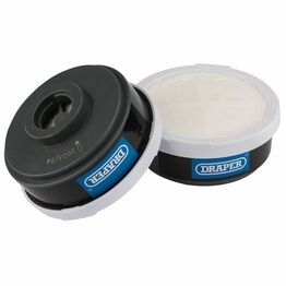 Draper 03030 Spare A1P2 Filters (2) for Combined Vapour and Dust Respirator 03030
