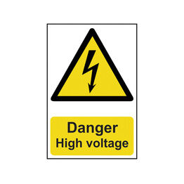 Scan Danger High Voltage - PVC Sign 200 x 300mm