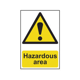 Scan Hazardous Area - PVC Sign 400 x 600mm