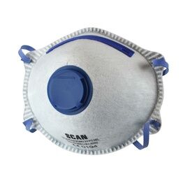 Scan Moulded Disposable Odour Mask Valved FFP2 Protection (Pack 3)