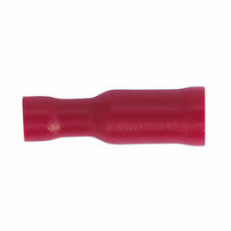 Sealey RT23 Female Socket Terminal &#8709;4mm Red Pack of 100