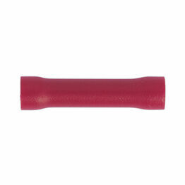 Sealey RT29 Butt Connector Terminal &#8709;3.3mm Red Pack of 100
