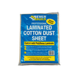 Everbuild Laminated Cotton Dust Sheet 3.6 x 2.7m
