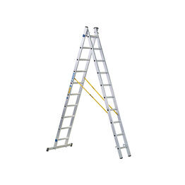 Zarges D-Rung Combination Ladder, 2-Part