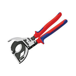 Knipex 3 Stage Ratchet Action Cable Cutters Multi-Component Grip 320mm