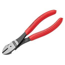 Knipex 74 01 Series High Leverage Diagonal Cutters, PVC Grips